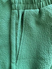 Nine.Eight New York Green Textured Elastic Waist Shorts Women’s Size M NWT