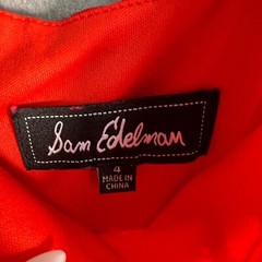 Sam Edelman Red Lace Midi Dress Spaghetti Straps Size 4 Nylon/Spandex Blend