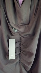 LULUS Black Solid V-Neck Sleeveless Ruched Long Maxi Dress Regular L