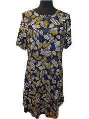 Premise Women&rsquo;s Vibrant Multicolor Shortsleeved Dress, Size Large