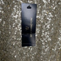 Worthington Womens Dress Champagne Sequin Size Small Short Sleeve Zip Up Fancy