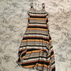 Marc New York Stripe Dress Womens Size Small A-line High Low Hem Sleeveless