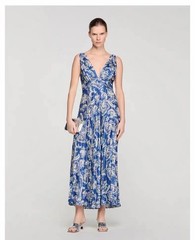 Sandro printing single-breasted Lapel dress + Slip dress for Women