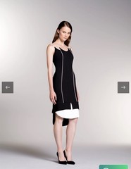 John Paul Ataker Piping Detailed Jacquard Cocktail Dress Sz 40 Luxury Designer