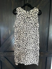 3.1 Phillip Lim Size M Cotton Tiered Ruffled Spot Print Mini Dress in Cream
