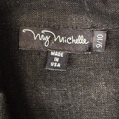 Vintage Maxi Dress Womens Medium Black Linen Y2K 90s Fairy Witchy Indie Garden