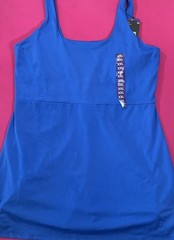 GapFit Active Dress – Blue Moisture Wicking Shelf Bra XXL