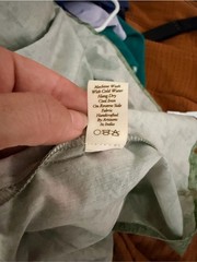 Christy Dawn Augusta Midi Wrap Dress XS Green Floral Organic Cotton