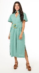 New! Holly Shae Gretchen Dress in Gingham Sz S/M (6-10) $246 Free Shipping!