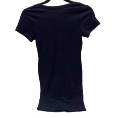 Women’s Small Black Summer T-Shirt Dress – V-Neck Casual Lovely Style