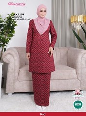 Baju Kurung Moden cotton S Labuh Longgar Kain Lipat ala Batik inc. shipping fee