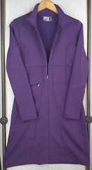 ATHLETA Size Small Womens Softshell 1/2 Zip Jacket Dress Pocketed Grape Stretchy