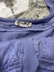 Free People Intimately Dress Size Small Periwinkle With Lace Trim Hook & Eye