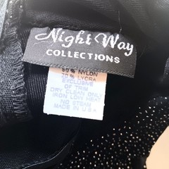 sz 8 True Vintage Dress Night Way Collections Glitter Maxi Sheer Cutouts Glam