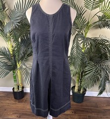 Tommy Bahama Dress M in Stretch linen tencel Spandex zip