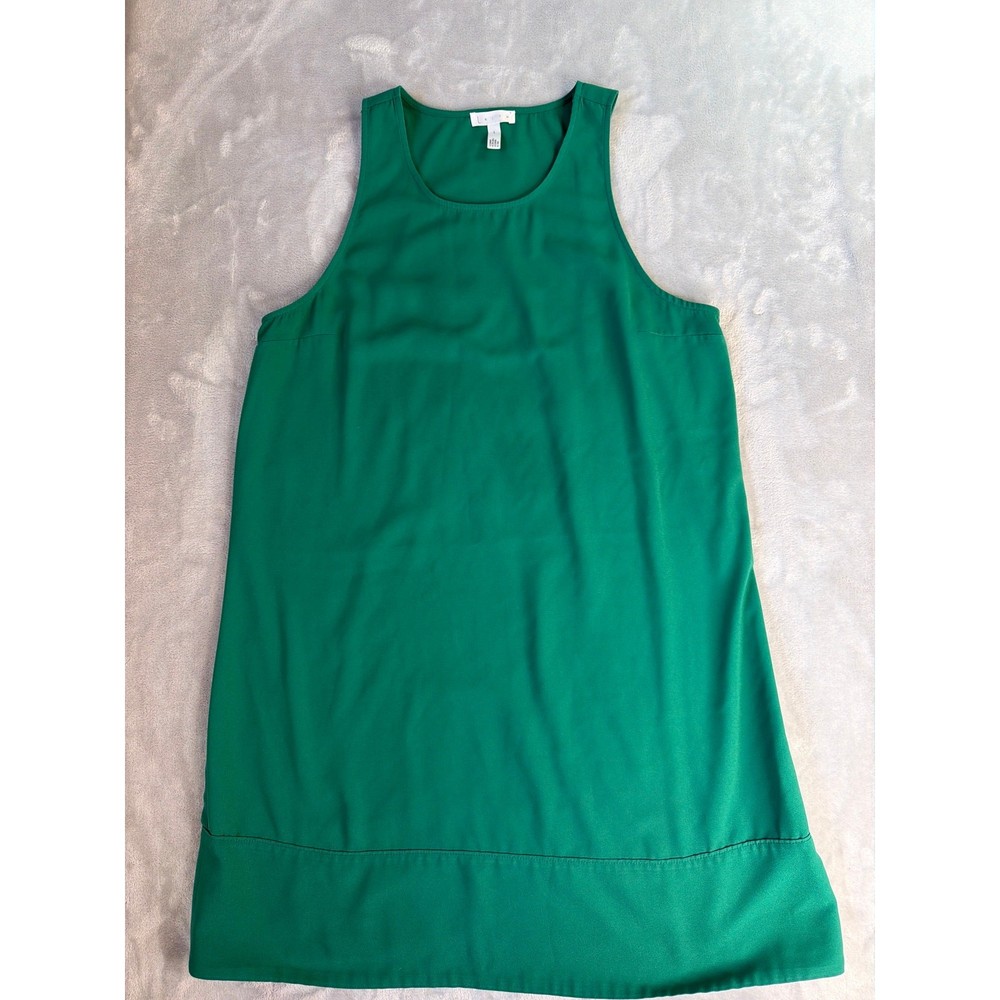 Leith Racerback Shift Dress Emerald Green Size Large Nordstrom