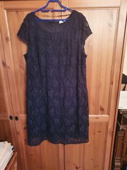 Jo & Julia Kurzes Spitzenkleid Größe 52 blau navy NEU