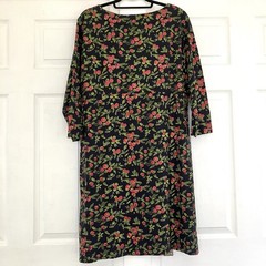 Weird Fish Dress Black Red Green Sparkly Berry Print Stretch Cotton Size 18-20