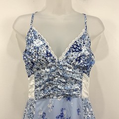 Cottagecore Babydoll Patchwork Maxi Dress S Fairy Romantic Coquette Prairie