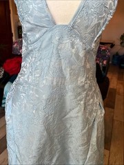 Light Blue Halter A-Line Dress