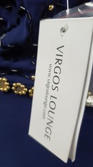 Virgos Lounge Laila Embellished Midi Dress Navy Size UK 10 LN061 MM 10