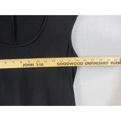 Old Navy Womens Black Cotton Blend Cap Sleeve Scoop Neck Midi Dress Size M