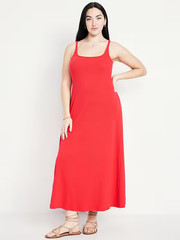 New Old Navy Women&rsquo;s Sleeveless Ribbed Maxi Dress U pick Coral