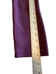 Donna Morgan Plum Purple V Neck Fit Flare Dress NWT Long Sleeve Sz 10 Elegant