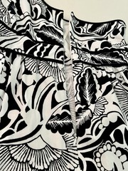 NWOT a.n.a. A New Approach Women’s 8 Dress Black White Floral Halter Fit & Flare