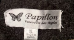 Papillon Midi Sweater Dress Gray With Paisley Design 3/4 Sleeve Pullover XL