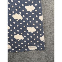 Striptap Blue Cloud Polka Dot Mini Dress Short Sleeve Zip Back Size L