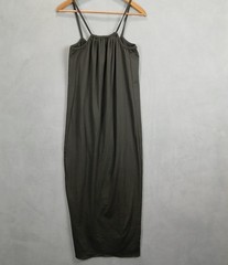 Womens Wrap Dress Medium Black Ruffle Detail Spaghetti Strap Scoop Neck Casual