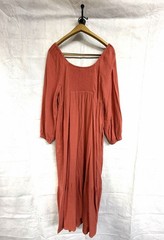 Universal Threads Rust Cottage Core Off Shoulder Fit Flare Cottage Core Dress M