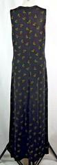 Coldwater Creek Black Acetate Blend Sleeveless Maxi Dress w/Palm Tree Print M