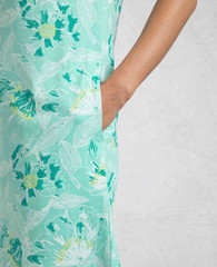 WEIRD FISH LIGHT BLUE SUFFOLKS ALL OVER PRINT JERSEY DRESS SIZE 22 (REF 417)