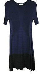 NEW Opening Ceremony Linear Delta Handkerchief Dress in Navy – Size 6 #D163