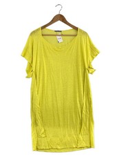 ISSEY MIYAKE Short Sleeve One Piece 2 Linen YLW Solid im41jh510