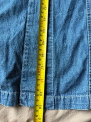 Preview International Denim Midi Button Down Dress Womens Size 4 Petite Western
