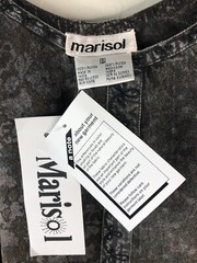 NWT MARISOL Womens Small Long Tank Dress Rayon Floral Print Dark Brown A-line