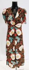 Rhode Women&rsquo;s Maci Puffed Elbow Sleeve Dress BE5 Scarlet Aura Blossom Size 2 NWT