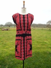 Smart Black & Multi Mix Print Sleeveless Fully Lined Dress MONSOON Size 16