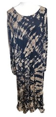 Sacred Threads Tie-Dye Boho Dress Maxi One Size Rayon Hangs Well Thailand