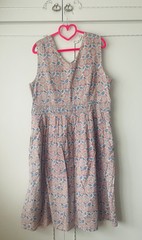 💝 Seasalt  » PICNIC SPOT  » Dress Size 18 Grey Orange Floral Print