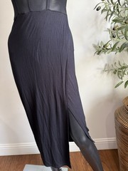 Women’s Black Dress Size S. See thru. Party. Soft. Stretch. Spaghetti Straps