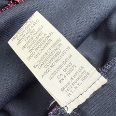 JS Collections Short Sleeve Soutache Cocktail Dress Navy Blue Burgundy Sz 4 NWT