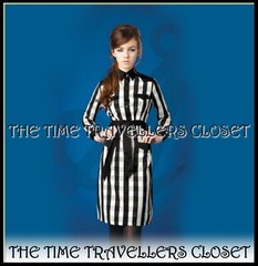 Rare FRED PERRY AMY WINEHOUSE Belted Gingham Shirt Dress Mod 50s Pinup UK 8 36 4