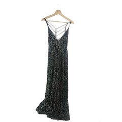 Silence + Noise Urban Outfitters Backless Cut Maxi Dress Black Long Sexy Small