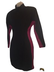 Rare Vintage 80s 90s YES Clothing Co. Houndstooth Panel Bodycon Mini Dress