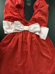 vici Red Dress With Bow. Sz Small