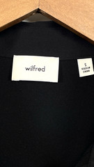 Wilfred Aritzia Button Down Tie Midi Dress S Black Quiet Lux Minimalist Capsule